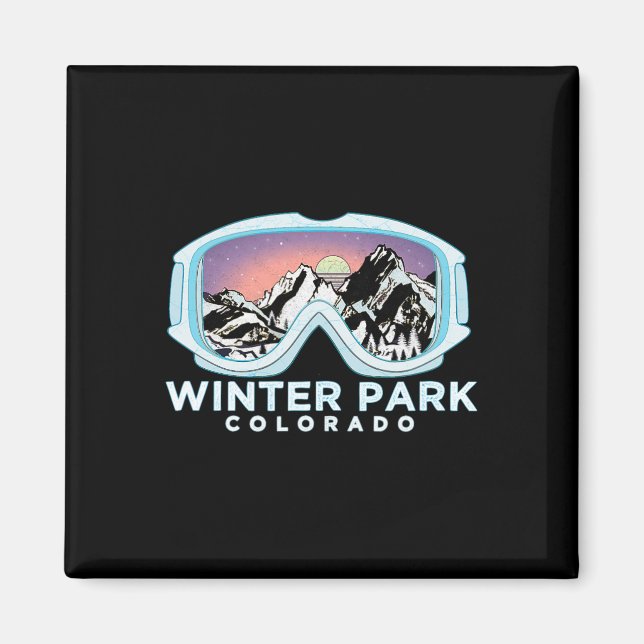 Imán Diseño de esquí de Winter Park Winter Park  (Frente)