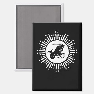 Imán Diseño de Estallido Estelar Cósmico del Signo Zodi