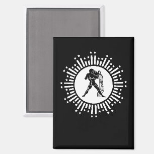 Imán Diseño de Estallido Estelar Cósmico del Signo Zodi