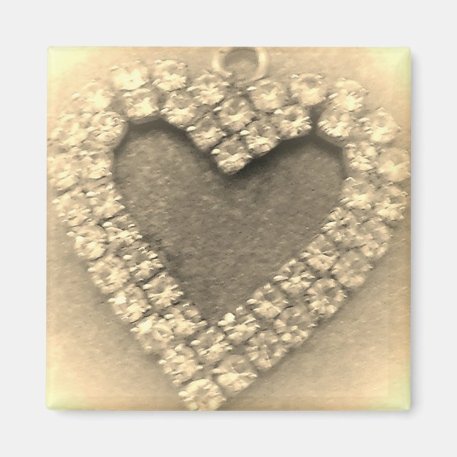Imán DISEÑO DE ESTILO DE MAGNET ROMÁNTICO boda (Frente)