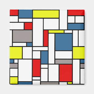 Imán Diseño de estilo mondriano