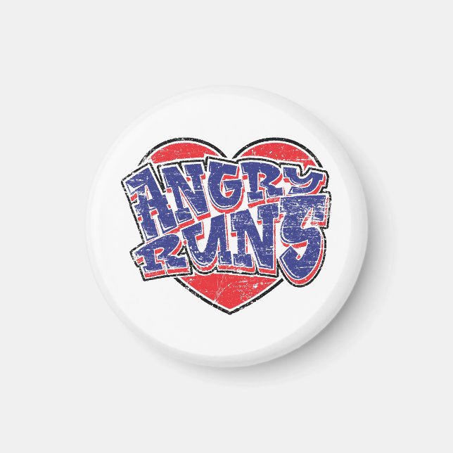 Imán Diseño de fans de Angry Runs v2 (Frente)