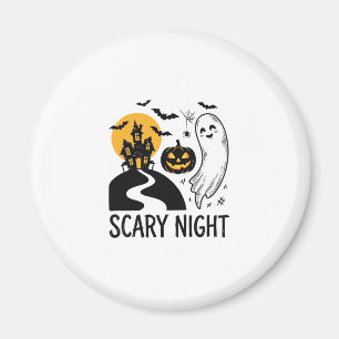Imán Diseño de fantasma de casa embrujada de Halloween 