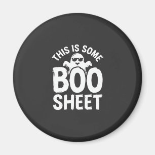 Imán Diseño de fantasma de hoja de Boo divertido de Hal