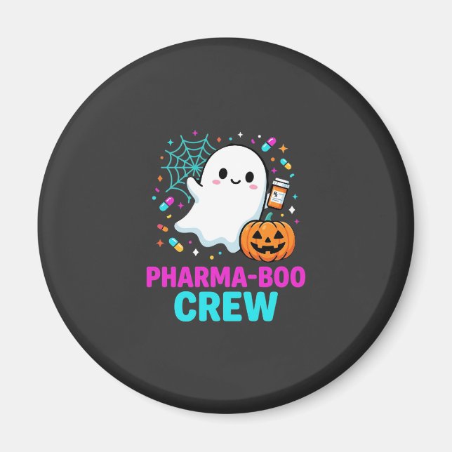 Imán Diseño de fantasma de la tripulación de Pharma-Boo (Frente)