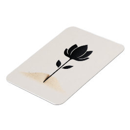 Imán Diseño de flores abstractas
