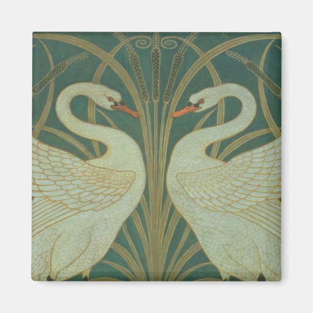 Imán Diseño de fondo de escritorio para el panel "Swan, (Frente)