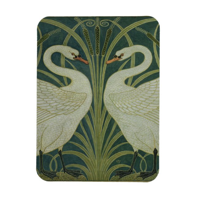 Imán Diseño de fondo de pantalla de "Swan, Rush e Iris" (Vertical)