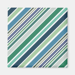 Imán Diseño de franjas diagonales coloridas