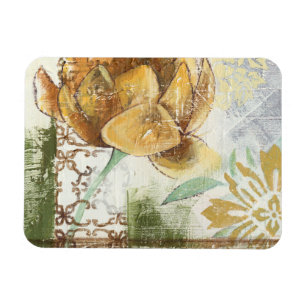 Imán Diseño de Fresco Decorativo con Flor de Globo