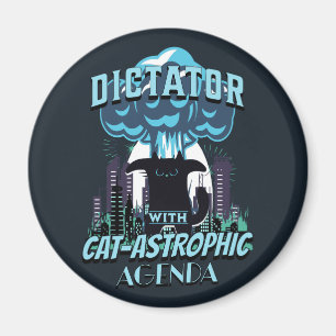 Imán Diseño de gato divertido catastrófico