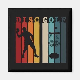 Imán Diseño de Golf de disco retro | Frisbee Lover