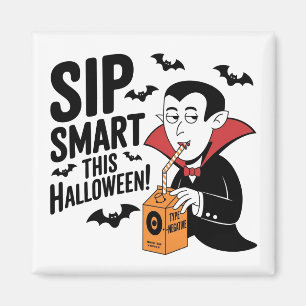 Imán Diseño de Halloween con tema de vampiros divertido