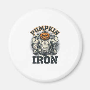 Imán Diseño de Halloween de culturismo vintage de hierr