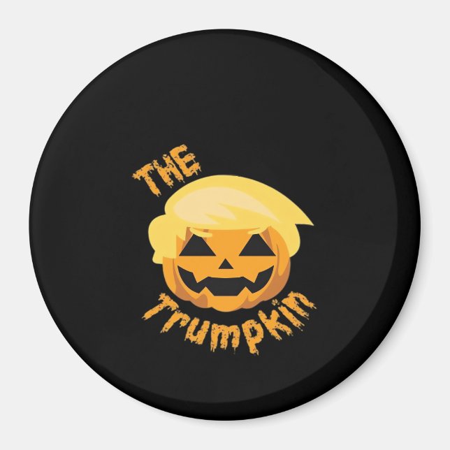 Imán Diseño de Halloween para calabaza de Trumpkin - Di (Frente)