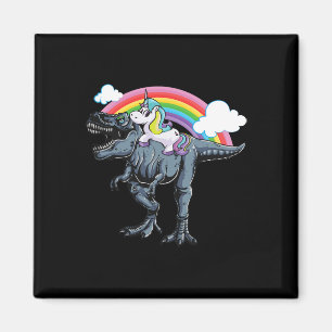 Imán Diseño de Halloween para niños Unicornio montando 