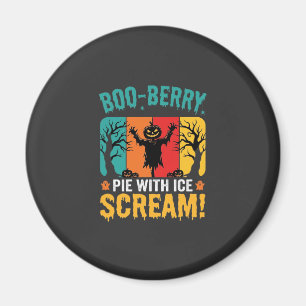 Imán Diseño de helado de Halloween de pastel de Boo-Ber
