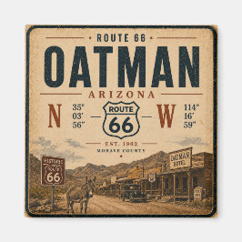 Imán Diseño de hito histórico de Oatman Arizona