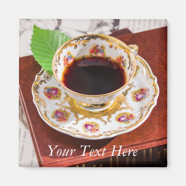 Imán Diseño de Hora del Té (Frente)