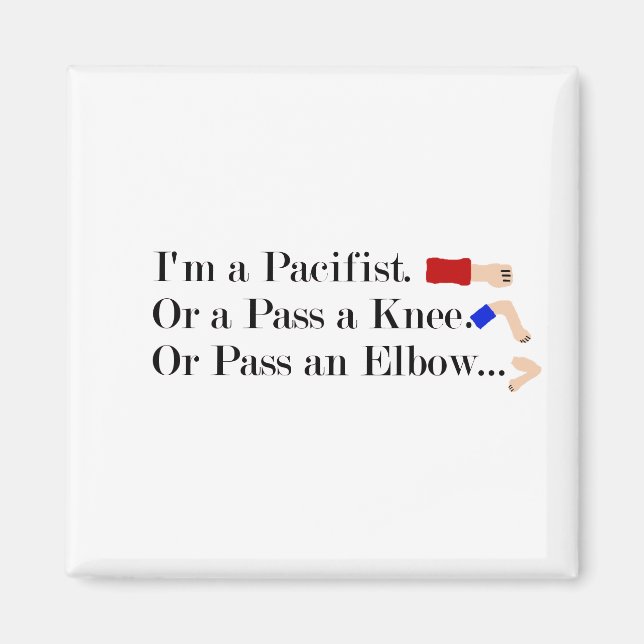 Imán Diseño de Humor Pacifista de MMA (Frente)