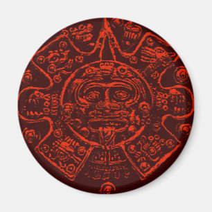 Imán Diseño de imagen del calendario maya