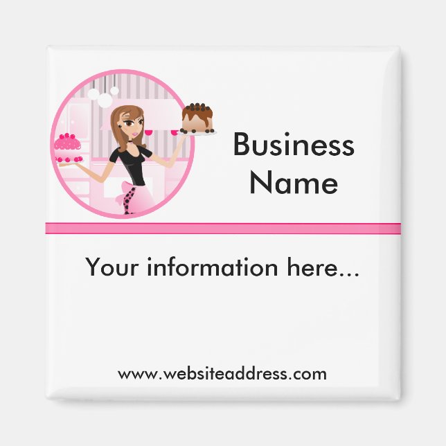 Imán Diseño de imanes para la cerveza/panadería/pastele (Frente)