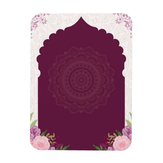 Imán Diseño de invitación de boda (Vertical)