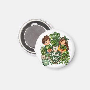Imán Diseño de jardinería adorable amante de las planta