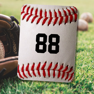 Imán Diseño de jugador de béisbol con número de jersey 
