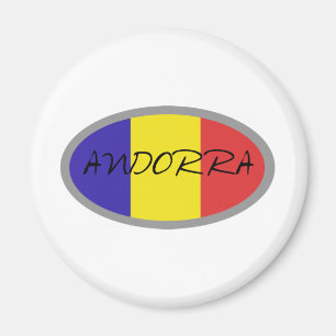 Imán ¡Diseño de la bandera de Andorra!