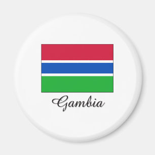 Imán Diseño de la bandera de Gambia