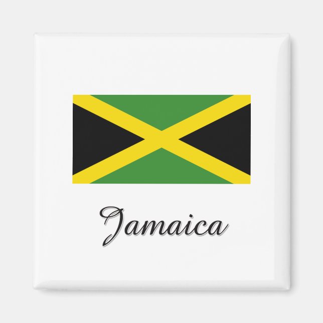Imán Diseño de la bandera de Jamaica (Frente)