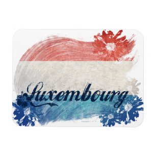 Imán Diseño de la bandera de Luxemburgo
