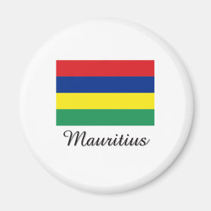 Imán Diseño de la bandera de Mauricio