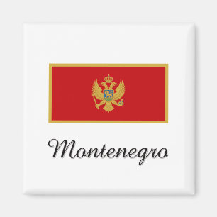 Imán Diseño de la bandera de Montenegro