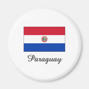 Imán Diseño de la bandera de Paraguay