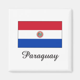 Imán Diseño de la bandera de Paraguay