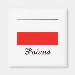 Imán Diseño de la bandera de Polonia