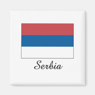 Imán Diseño de la bandera de Serbia