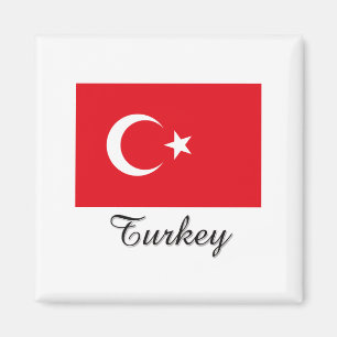 Imán Diseño de la bandera de Turquía