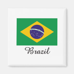 Imán Diseño de la bandera del Brasil