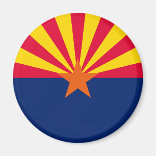 Imán Diseño de la bandera del estado de Arizona