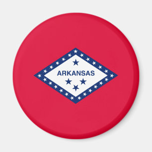 Imán Diseño de la bandera del estado de Arkansas