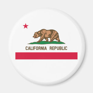 Imán Diseño de la bandera del estado de California