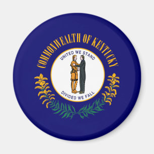 Imán Diseño de la bandera del estado de Kentucky