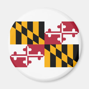 Imán Diseño de la bandera del estado de Maryland