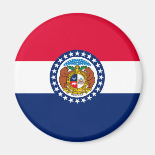 Imán Diseño de la bandera del estado de Misuri
