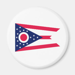 Imán Diseño de la bandera del estado de Ohio