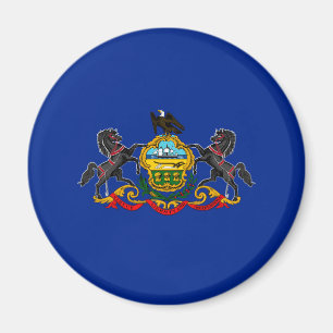 Imán Diseño de la bandera del estado de Pennsylvania