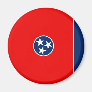 Imán Diseño de la bandera del estado de Tennessee